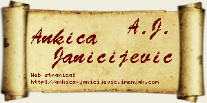 Ankica Janičijević vizit kartica